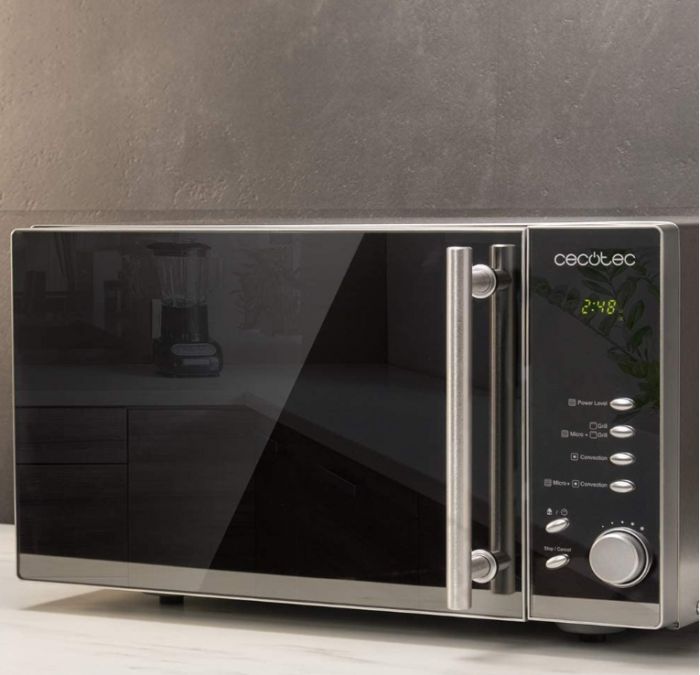 Cuptor cu microunde Cecotec Convection 2500 cu grătar, putere 900 W, grătar 1950 W, capacitate 25 litri, 8 funcții, afișaj LED [8]