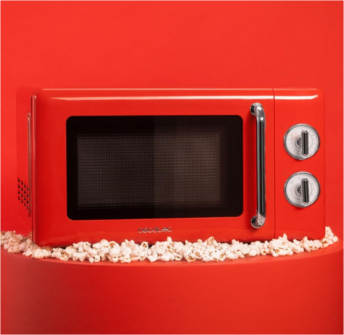 Cuptor cu microunde Cecotec Proclean 3010 Retro Red, 20 L, 700 W [9]