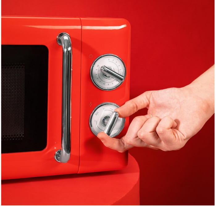 Cuptor cu microunde Cecotec Proclean 3010 Retro Red, 20 L, 700 W [10]