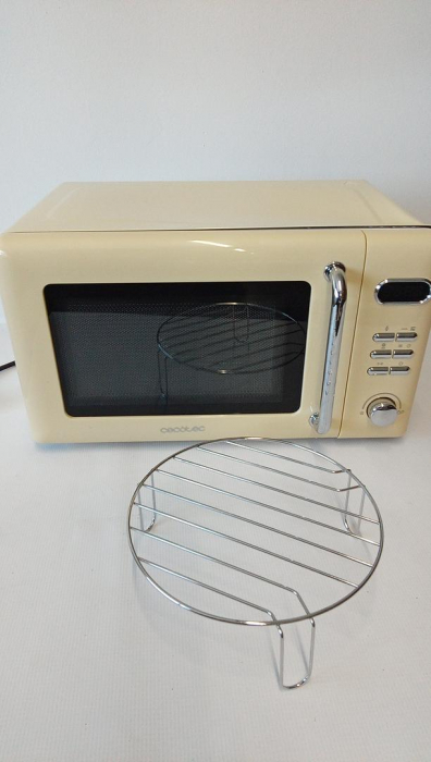 Cuptor cu microunde digital Cecotec cu gratar Proclean 5110 Retro, galben, 20 L, 700 W în 5 nivele [2]