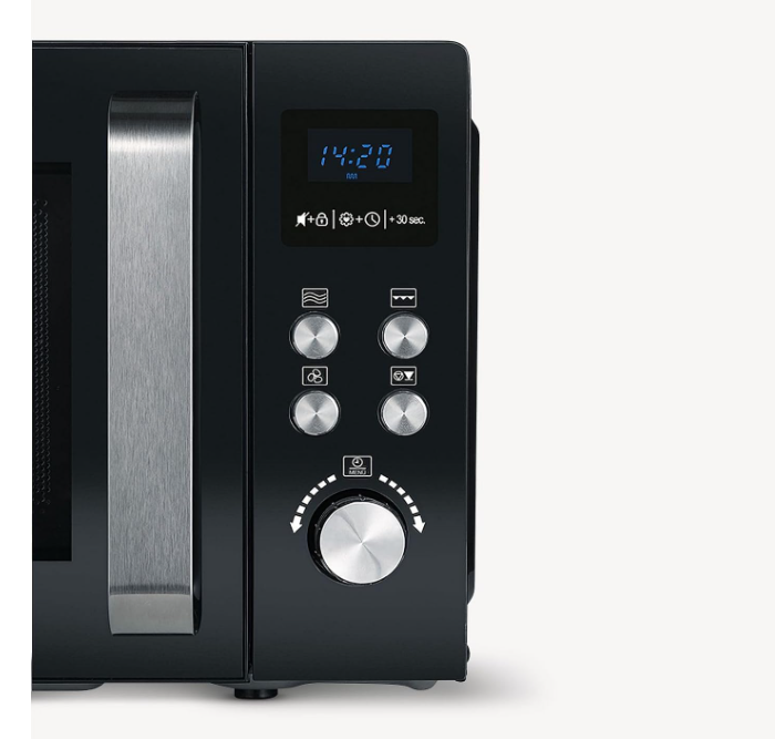 Cuptor cu microunde SEVERIN 3 în 1 cu funcție grătar și aer cald până la 200 °C, negru, MW 7752, negru [6]