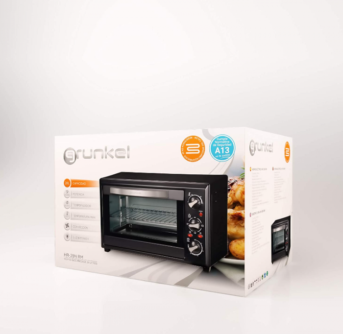 Cuptor electric Grunkel - HR-28NRM multifunctional de 28L, 1600W, Negru [7]