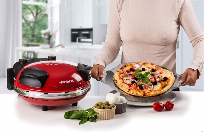 Cuptor pizza Ariete 909, electric, 1200W, 400°C, rosu [10]