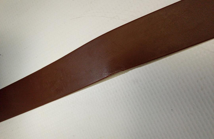 Curea din silicon cu catarama din plastic, 3.5 x 120 cm, maro [2]
