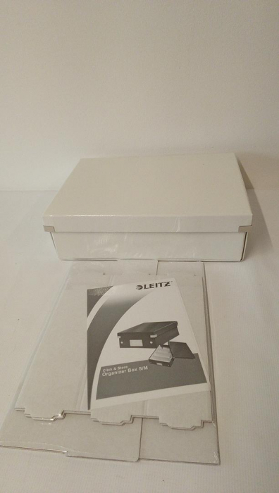 Cutie de depozitare Leitz, gama Click and Store 60430001 pentru birou, albă [2]