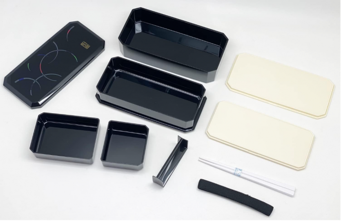 Cutie de prânz bento japoneză OSK neagra [7]