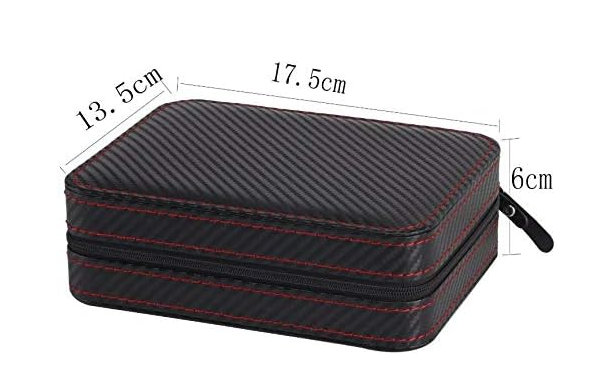 Cutie pentru depozitarea ceasurilor MR Maestro Relojero, 4 ceasuri, negru, fibră de carbon [4]