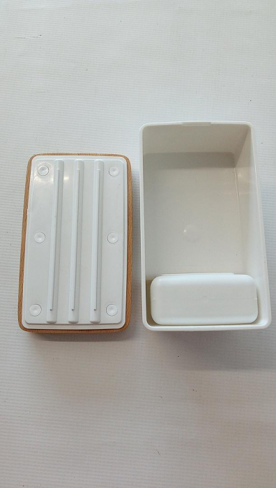 Cutie pentru unt Go Practic, Plastic/Lemn, 10 x 10 x 16.5 cm [3]