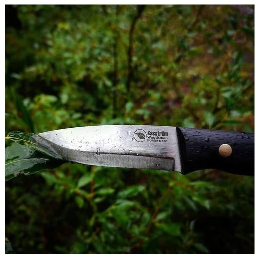 Cuțit Casström Woodsman cu mâner din stejar de mlaștină și teacă din piele [6]