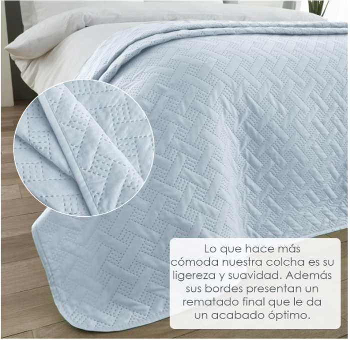 Cuvertură de pat MERCURY TEXTIL, albastru, 230 x 260 cm [3]