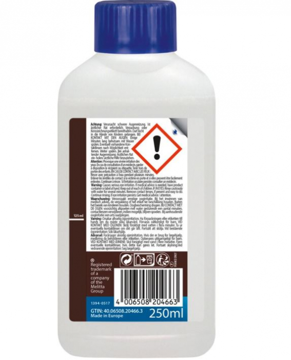 Solutie anticalcar espressor MELITTA 6774190, 250 ml [2]