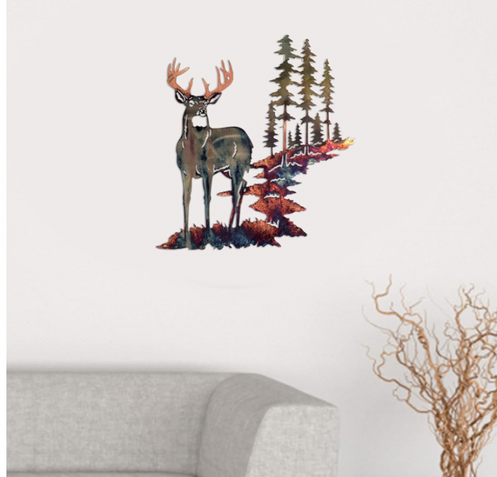 Decoratiune de perete MagiDeal & Forest, maro rustic [2]