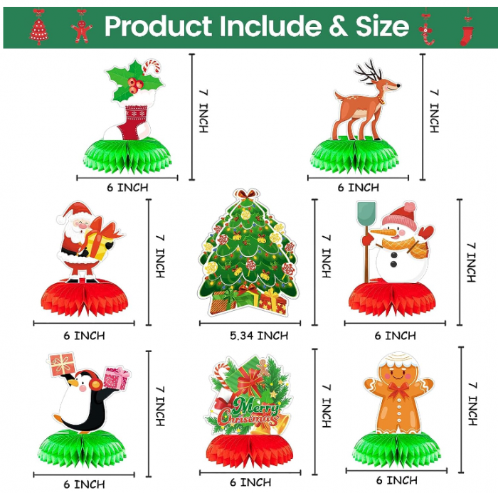 Decoratiuni de Crăciun 3D Woyamay [6]