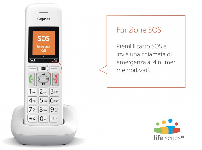 DECT Gigaset E390,Extensie telefon, Alb [7]