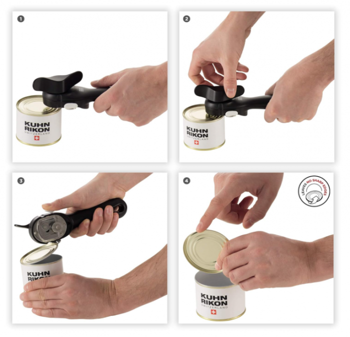 Deschizător de conserve fără margini ascuțite Kuhn Rikon, negru [2]