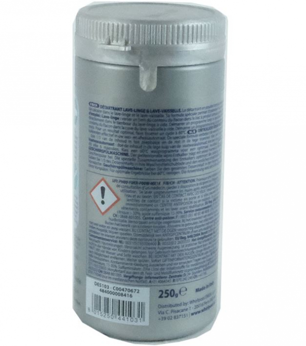 Anticalcar pudra pentru masina de spalat vase si rufe, WPRO 484000008416, 250g [2]
