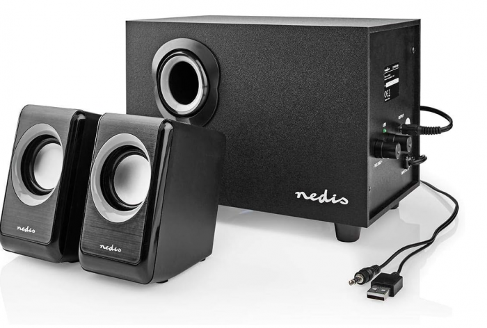 Difuzoare PC Nedis, alimentare USB, porturi intrare: 1x 3,5 mm, 33 W [6]