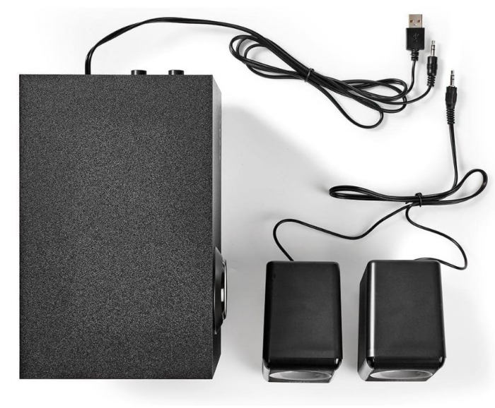 Difuzoare PC Nedis, alimentare USB, porturi intrare: 1x 3,5 mm, 33 W [5]