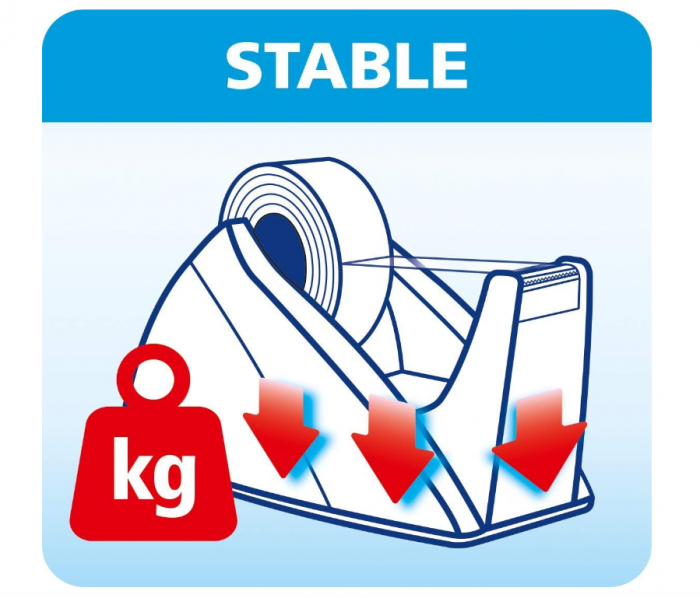 Dispenser bandă adezivă Tesa (pentru role de 19 mm x 33 m), negru [5]