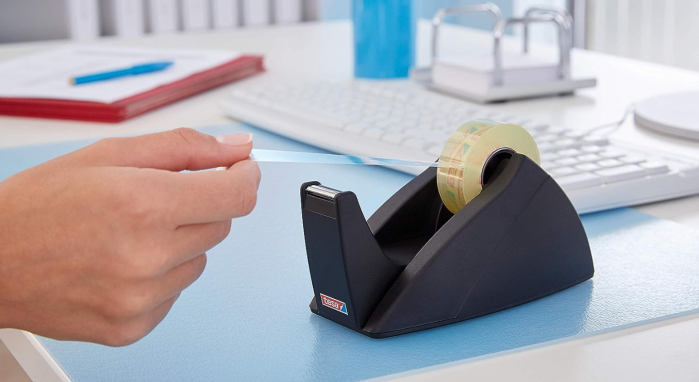 Dispenser bandă adezivă Tesa (pentru role de 19 mm x 33 m), negru [3]