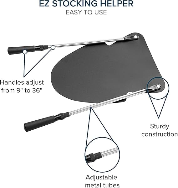 Dispozitiv de asistenta pentru incaltat sosete Wellys ‎R 053477, manere telescopice, negru [5]