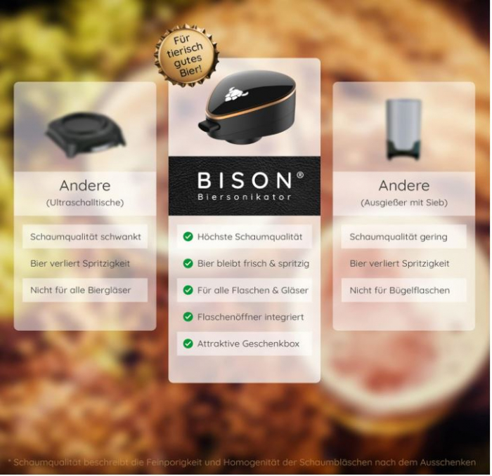 Dispozitiv de facut spuma de bere pentru sticle de bere BISON [7]