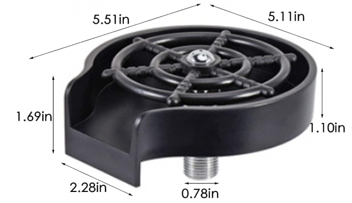 Dispozitiv pentru spălare pahare/sticle cu jet de presiune Mlloaayo [2]