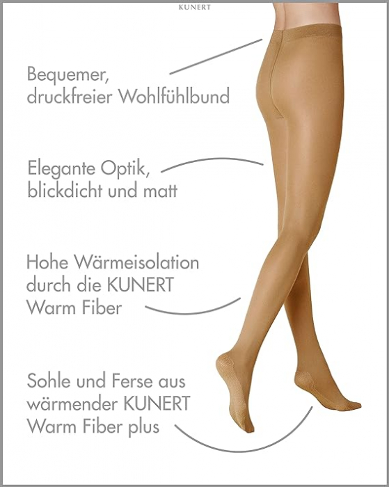 Dres damă Kunert 318000 Warm Up 60 DEN, Marimea 38-40 [3]