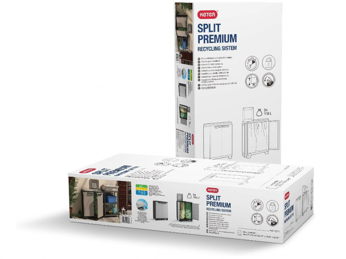 Dulap cu sistem de reciclare Keter cu 2 compartimente [6]