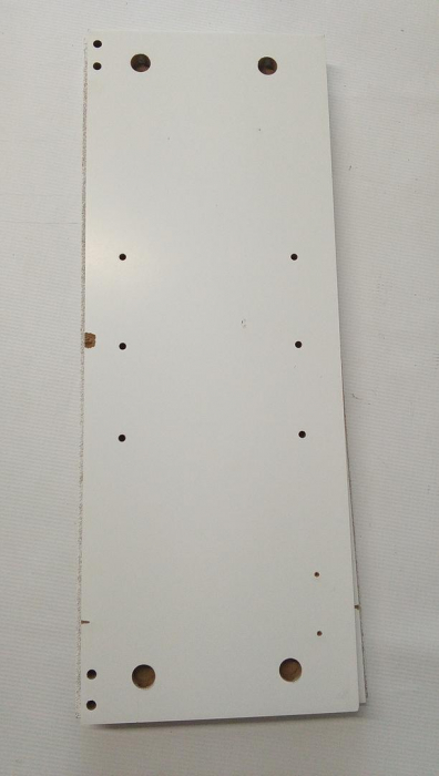 Dulap de baie suspendat Relaxdays, MDF, din bambus, 2 niveluri, alb-maro [6]