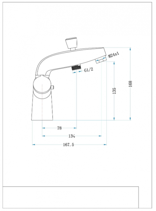 Edouard Rousseau Baterie termostatica pentru baie-dus Volga 2, Crom [2]