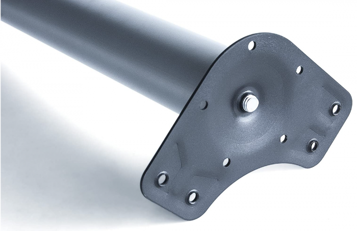 EMUCA Kit 4 picioare de masă din oțel reglabile 60x710mm, înălțime reglabilă 710-730mm, Negru [4]