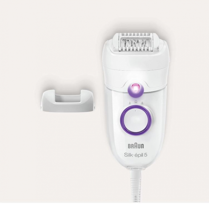 Epilator pentru femei Braun Silk-épil 5, 5-505, alb și violet [7]