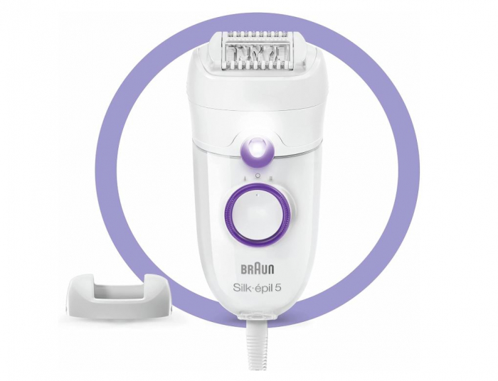 Epilator pentru femei Braun Silk-épil 5, 5-505, alb și violet [1]