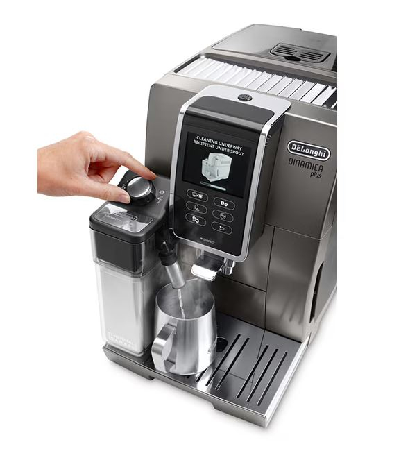 Espressor automat DELONGHI Dinamica Plus ECAM.370.95.T, 1.8l, 1450W, 19 bar, argintiu [12]