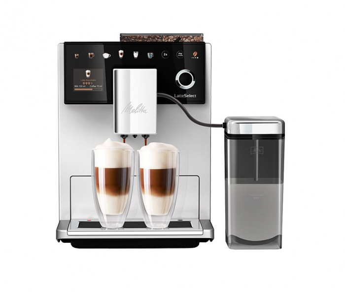 Espressor automat Melitta Latte Select F630-211, 1400W, 15 bari, Argintiu [1]