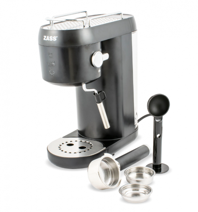 Espressor cafea Zass ZEM 09, Capacitate rezervor 1 l, Presiune 20 bar, Putere 1400 W [4]