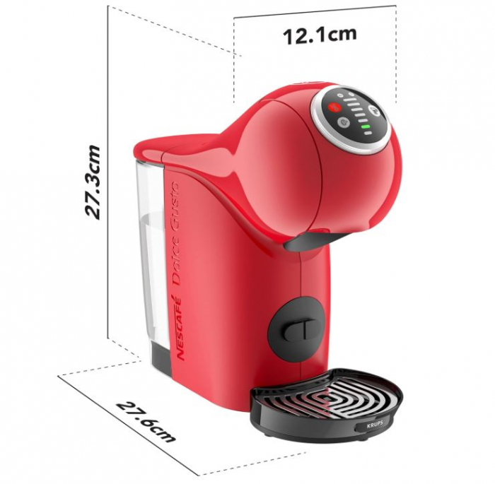 Espressor cu capsule Krups KP340510 NESCAFÉ Dolce Gusto, 1500W, 0.8L, rosu [12]