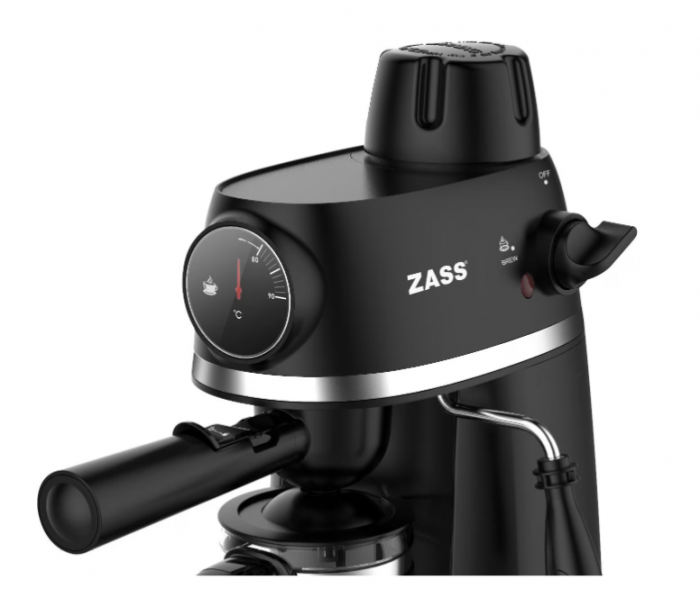 Espressor de cafea Zass ZEM 07 Negru, 800W, presiune 3,5 bari, 240ml, 2-4 cesti [5]