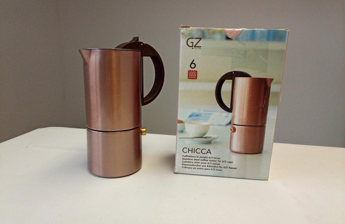 Espressor din oțel inoxidabil Gnali & Zani Chicca, 6 cesti, Rose Gold [2]