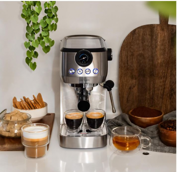 Espressor manual Cecotec Power Espresso 20 Steel Pro, 1350 W, 20 bar [8]