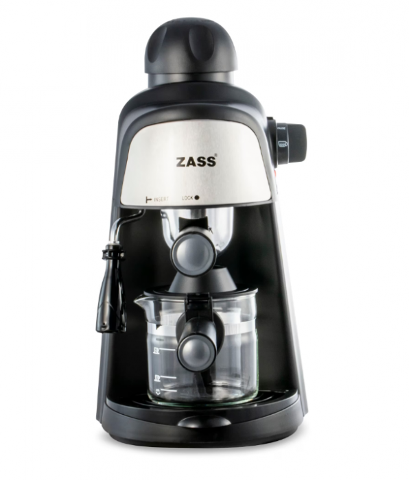Espressor manual Zass ZEM 05, 800W, Dispozitiv Cappuccino, Negru [5]