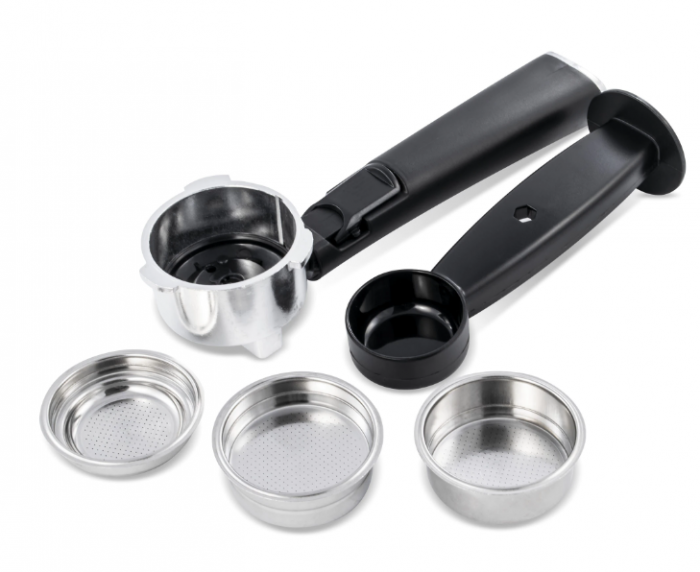 Espressor manual Zass ZEM10, 1350 W, 1.8 L, 16 bar, Argintiu [4]