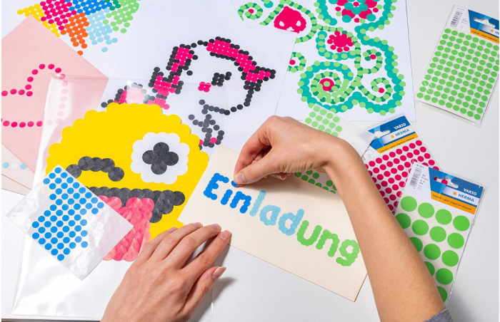 Etichete autoadezive HERMA 2211 colorate Ø 8 mm, 5632 bucati [5]