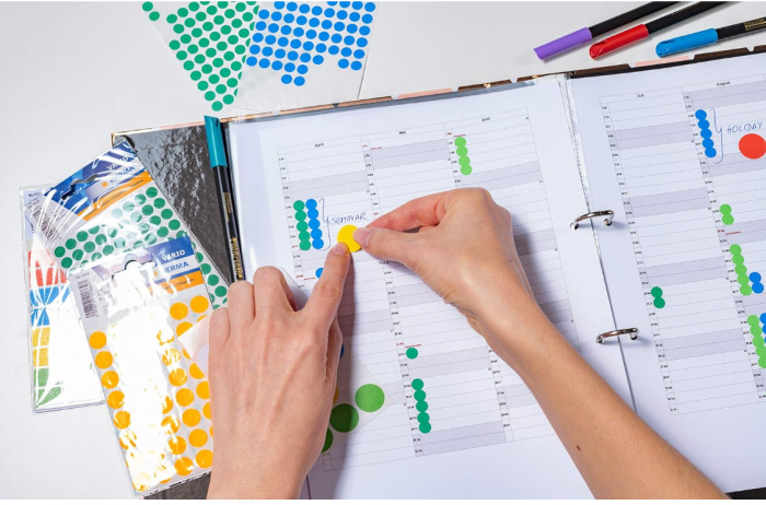 Etichete autoadezive Herma 2212, Diametru 8 mm, 5632 buc [4]