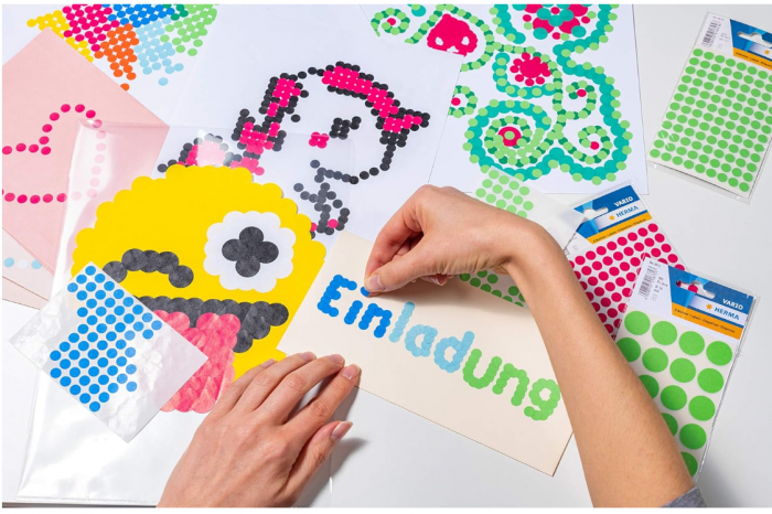 Etichete autoadezive Herma 2212, Diametru 8 mm, 5632 buc [5]