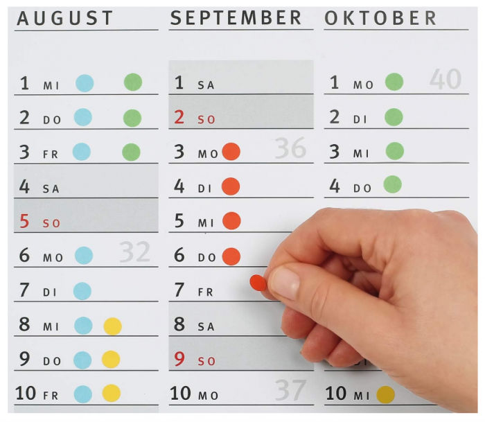 Etichete autoadezive Herma 2212, Diametru 8 mm, 5632 buc [6]