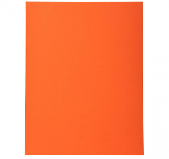 Exacompta 420007E 100 Dosare cu fund plat, culoare portocaliu [2]