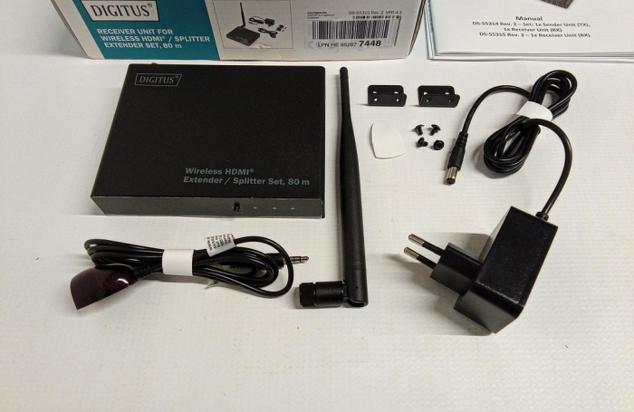 Extender HDMI wireless / Splitter HDMI (1:4) DIGITUS DS-55315, Full HD 1080p 60Hz 80m, Unitate receptor pentru DS-55314 [3]