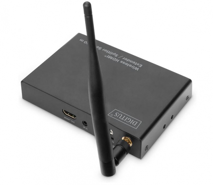 Extender HDMI wireless / Splitter HDMI (1:4) DIGITUS DS-55315, Full HD 1080p 60Hz 80m, Unitate receptor pentru DS-55314 [6]